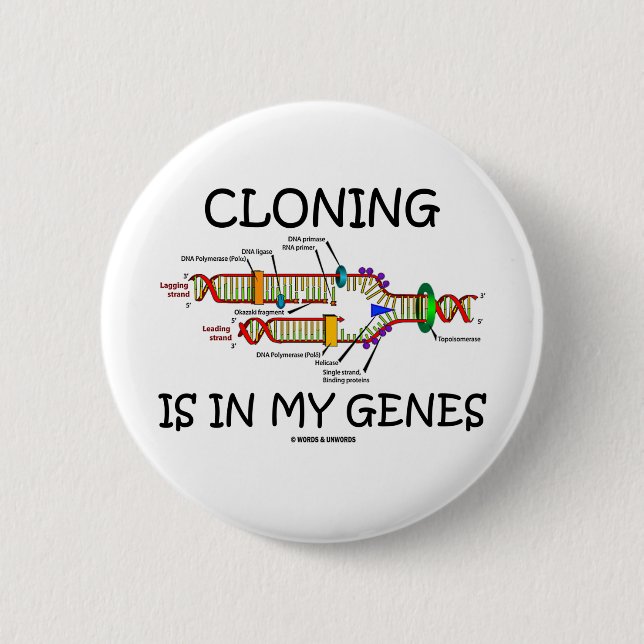Cloning Is In My Genes 2 Inch Round Button (Front)