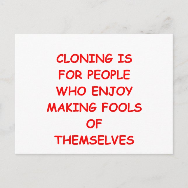 CLONING.png Postcard (Front)