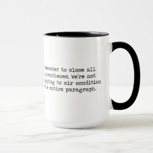 Close all Parentheses Mug