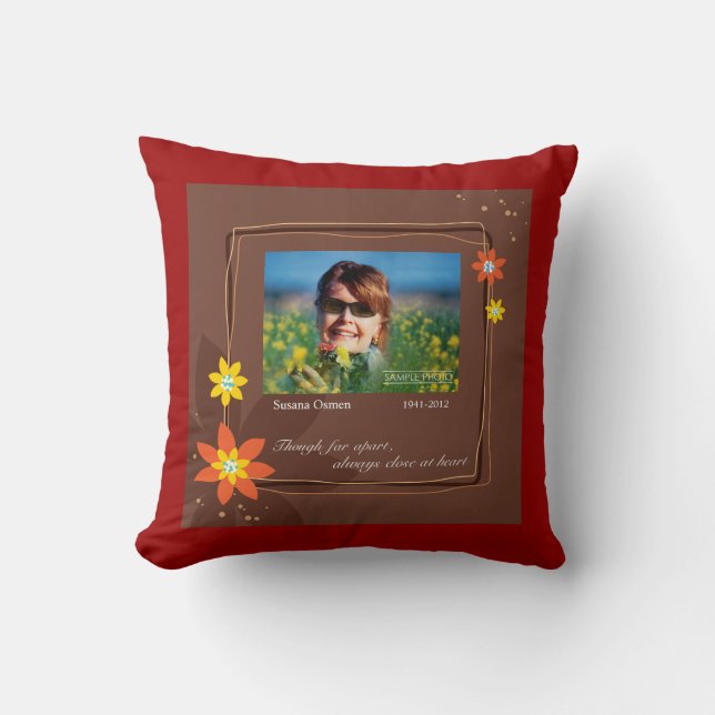 Close At Heart Throw Pillow (Front)