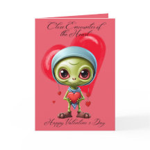 Close Encounter Valentine Day Card