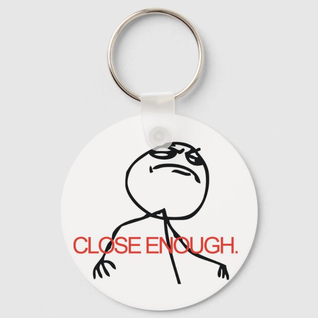 Close Enough Troll Keychain (Front)