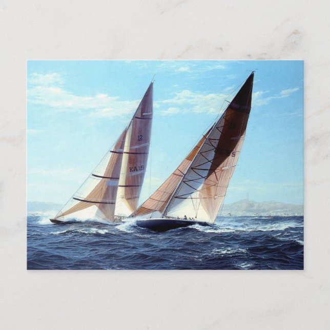 Close run race postcard (Front)