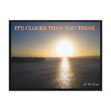 Close Sun Postcard - FLat Earth Meme