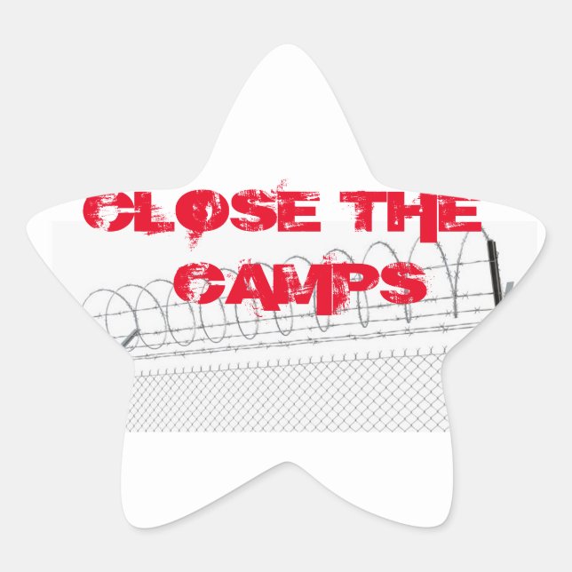 CLOSE THE CAMPS STAR STICKERS (Front)