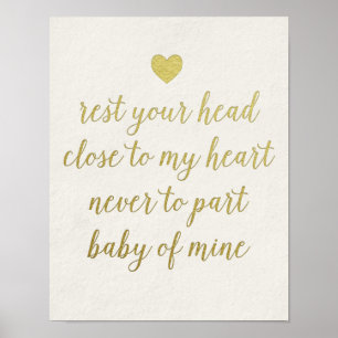 Close to My Heart Calligraphy Print