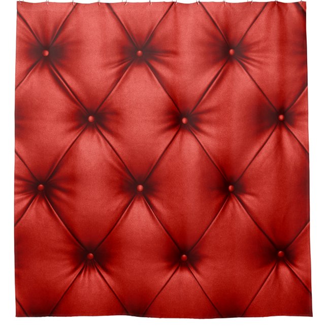 Close up background texture of scarlet red capiton (Front)