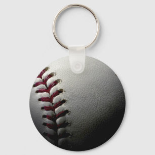 Close-up Baseball Keychain