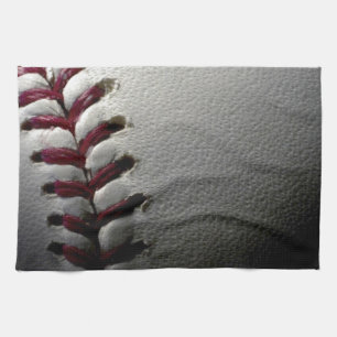 Close-up Baseball Kitchen Towel