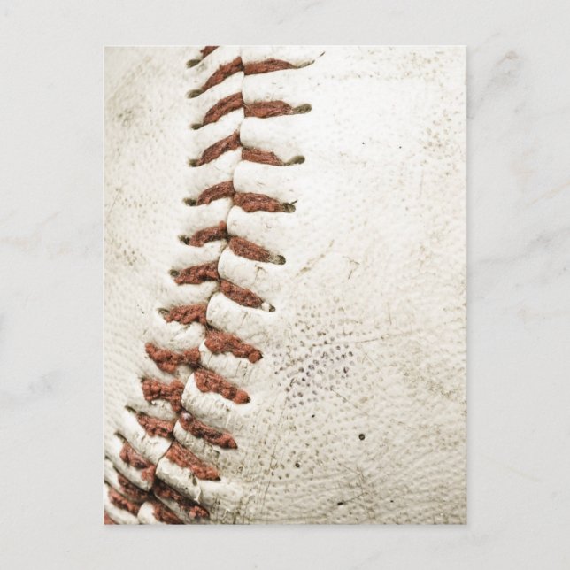 Close-up Baseball Postcard (Front)