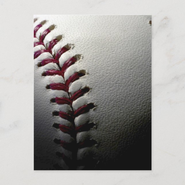 Close-up Baseball Postcard (Front)