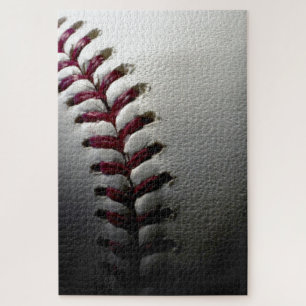 Close-up Baseball - Sports Art Jigsaw Puzzle