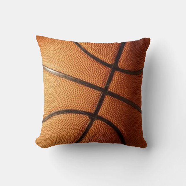 Close-up Basketball American MoJo Pillow (Front)