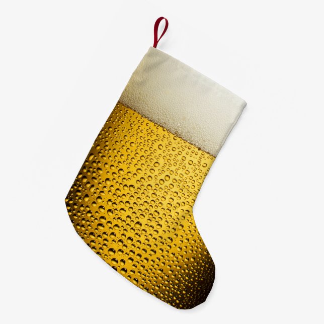 Close UP Beer Glass Christmas Stocking (Front (Hanging))