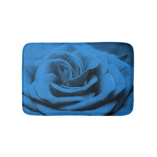 Close-up blue red rose, macro beauty. bath mat