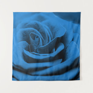 Close-up blue red rose, macro beauty. tapestry