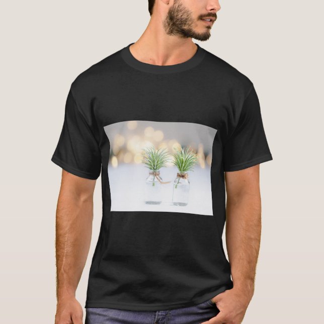 Close-Up Bokeh Plant Print Tee (Front)