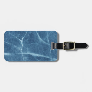 Close Up Cracked Ice Lake Photo Luggage Tag