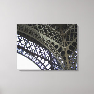 Close-Up Detail Eiffel Tower Paris Architecture Canvas Print
