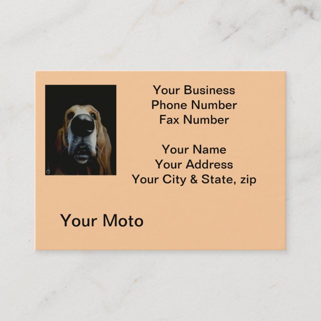 Close Up Dog Business Card (Front)