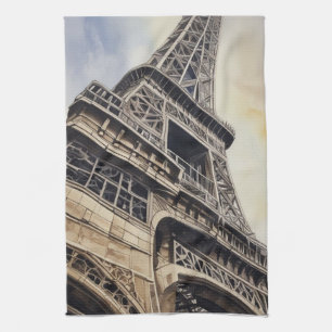 Close-up Eiffel Tower Paris Love City Travel Kitchen Towel