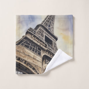 Close-up Eiffel Tower Paris Love City Travel Wash Cloth