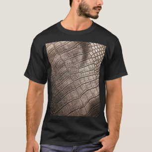 Close-Up Elegant Leather: Textured Pattern T-Shirt