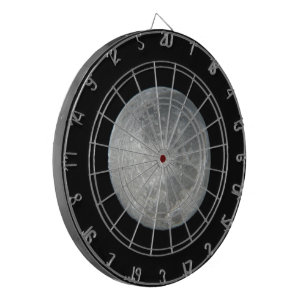 Close-Up Full Moon in the Night Sky. Photography Dartboard
