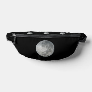 Close-Up Full Moon in the Night Sky. Photography Fanny Pack