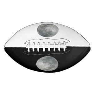 Close-Up Full Moon in the Night Sky. Photography Football