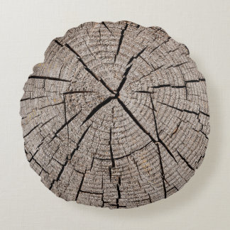 Close up grey background texture of old weathered  round pillow