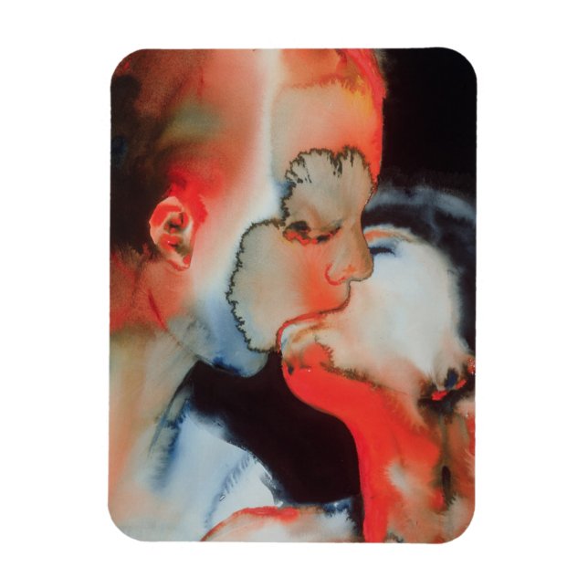 Close-up Kiss 1988 Magnet (Vertical)