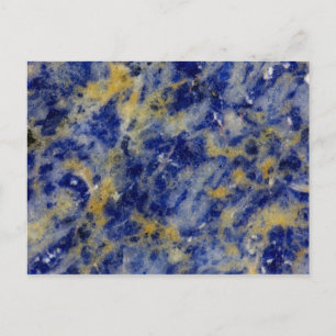 Close up of a Blue Sodalite Postcard
