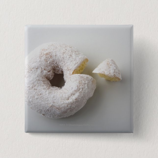 Close-up of a cake 2 inch square button (Front)