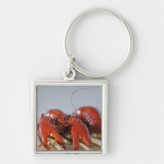 Close-up of a crab on sticks keychain (Front)