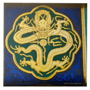 Close-up of a painting, Tower of Buddha 2 Tile