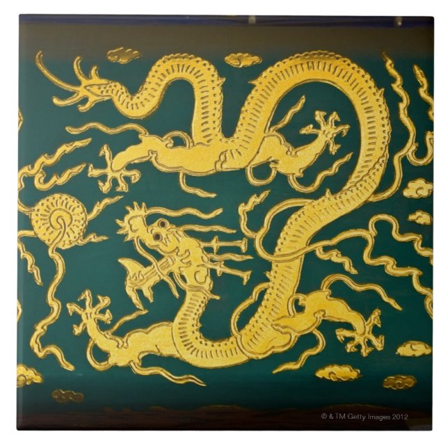 Close-up of a painting, Tower of Buddha Tile (Front)