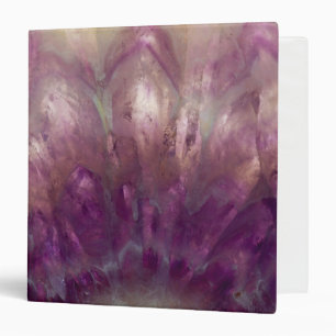 Close up of a purple Amethyst Binder