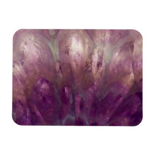 Close up of a purple Amethyst Magnet