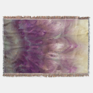 Close up of a purple Amethyst Throw Blanket