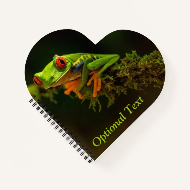 Close up of a Red Eyed Tree Frog #1 Notebook (Front)