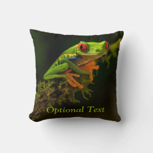 Close up of a Red Eyed Tree Frog #1 Throw Pillow