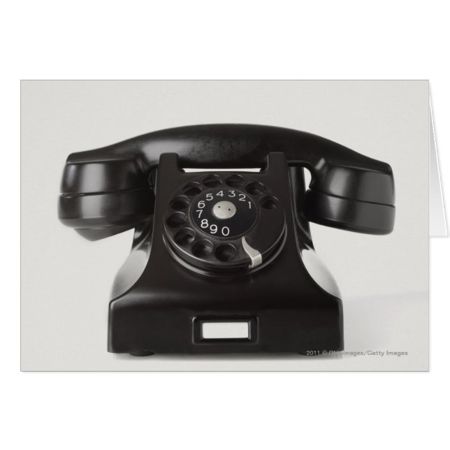 Close-up of a rotary phone (Front Horizontal)