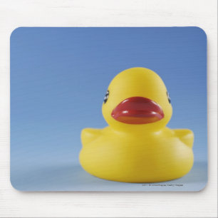 Close-up of a rubber duck mouse pad