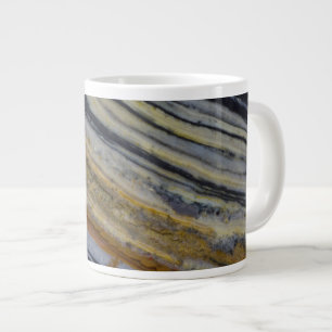 Close up of a Striated Jasper Slab Large Coffee Mug