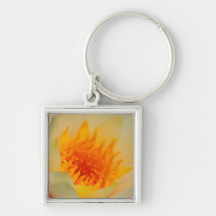Close-Up Of A Water Lily Keychain