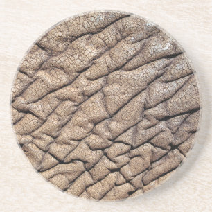 Close-Up Of African Elephant's Hide Coaster