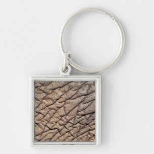 Close-Up Of African Elephant's Hide Keychain