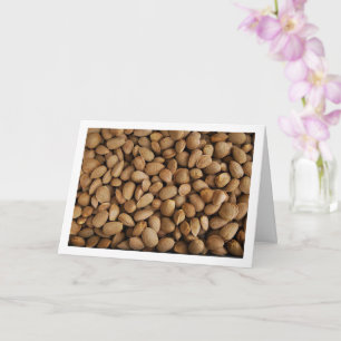 Close-up of Almond Nuts Card