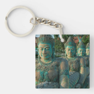 Close-up Of An Artists' Sculptures Keychain